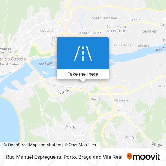Rua Manuel Espregueira mapa