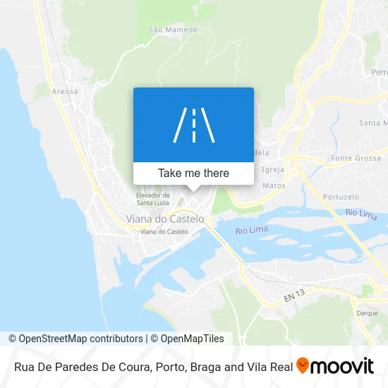 Rua De Paredes De Coura map