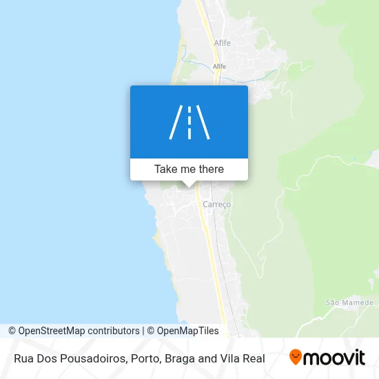 Rua Dos Pousadoiros map