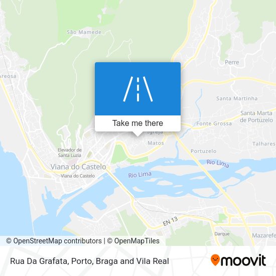 Rua Da Grafata mapa