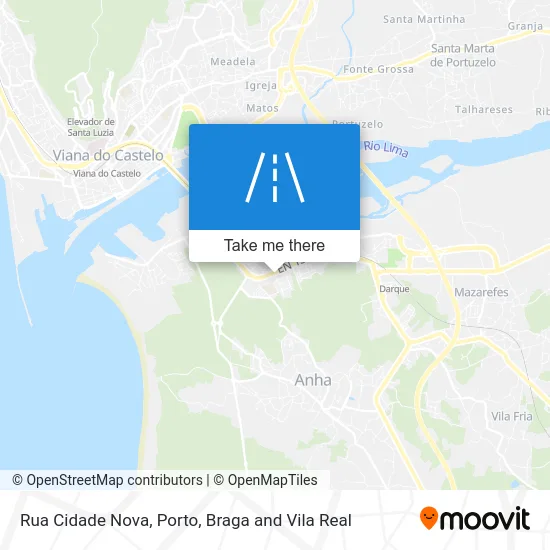 Rua Cidade Nova map