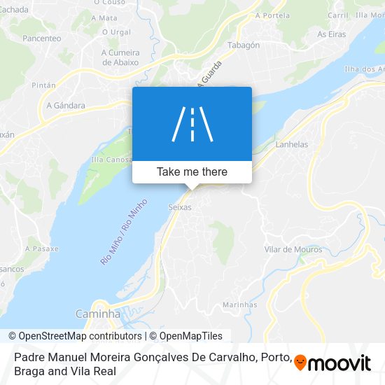 Padre Manuel Moreira Gonçalves De Carvalho map