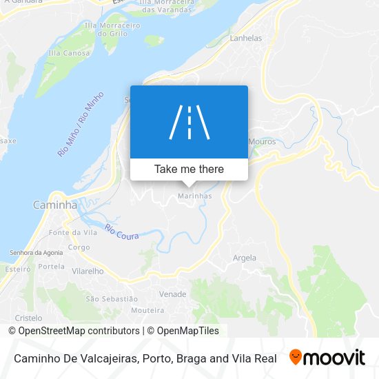 Caminho De Valcajeiras mapa