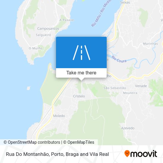 Rua Do Montanhão mapa