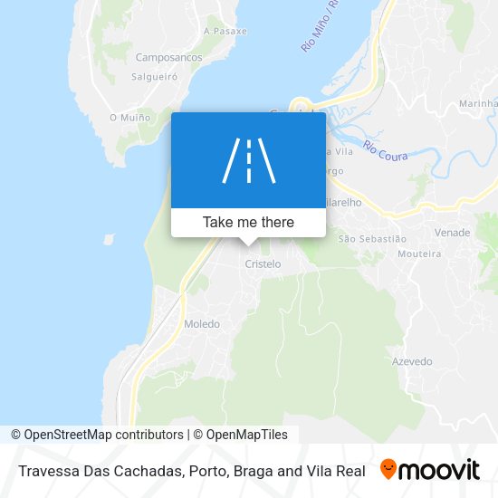 Travessa Das Cachadas mapa