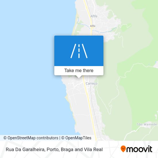Rua Da Garalheira mapa