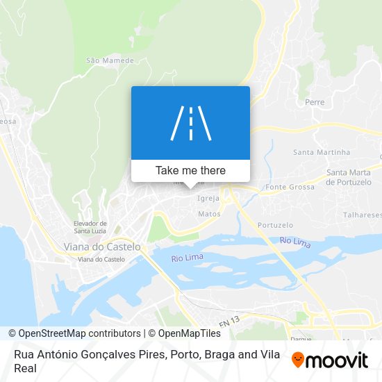 Rua António Gonçalves Pires map