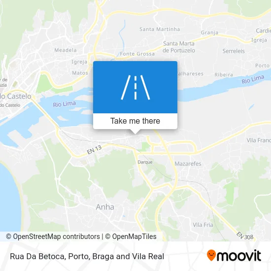 Rua Da Betoca map