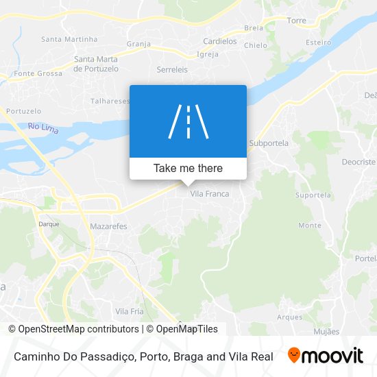 Caminho Do Passadiço map