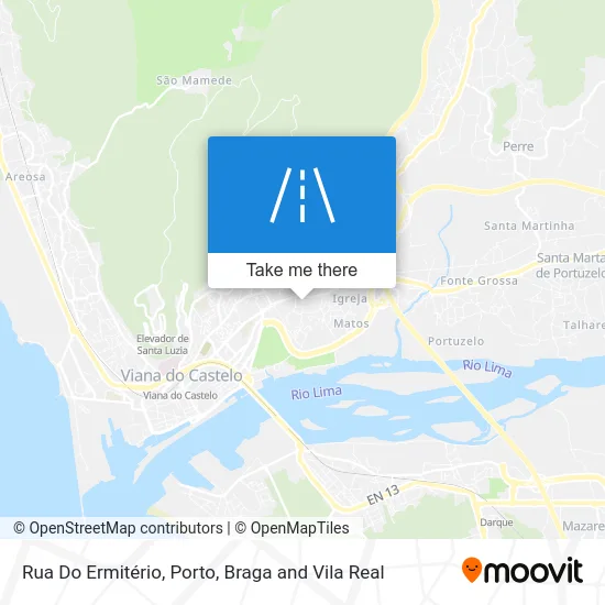 Rua Do Ermitério map