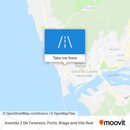 Avenida 2 De Fevereiro mapa