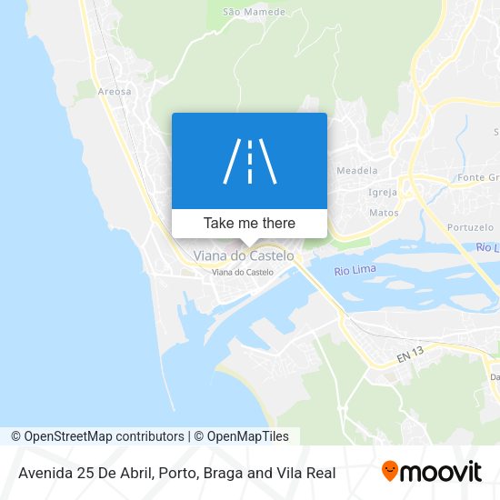 Avenida 25 De Abril mapa