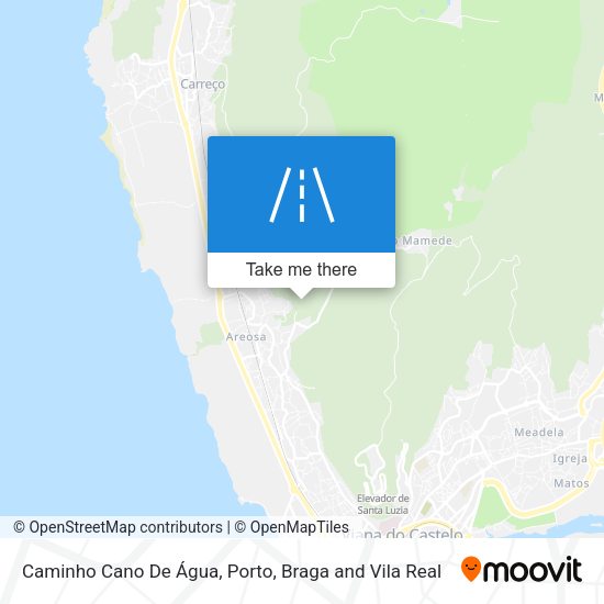 Caminho Cano De Água mapa
