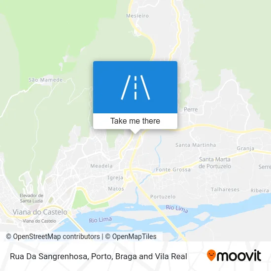 Rua Da Sangrenhosa map