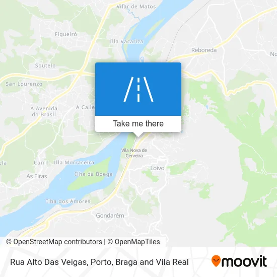 Rua Alto Das Veigas map
