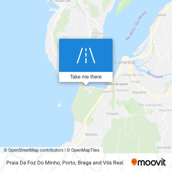 Praia Da Foz Do Minho mapa