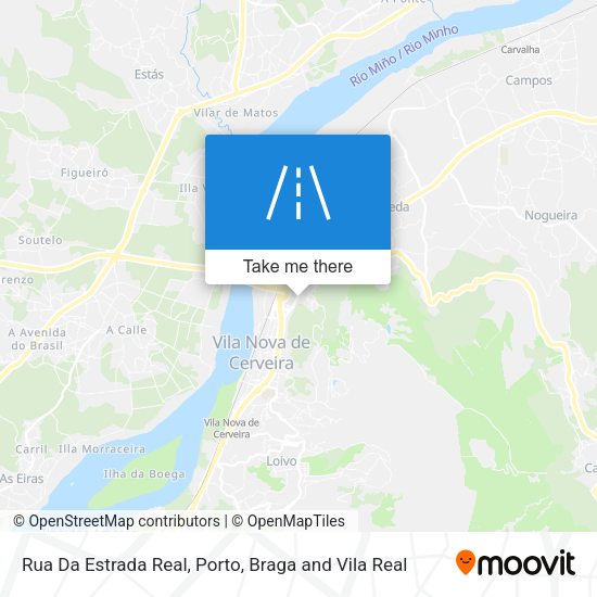 Rua Da Estrada Real mapa