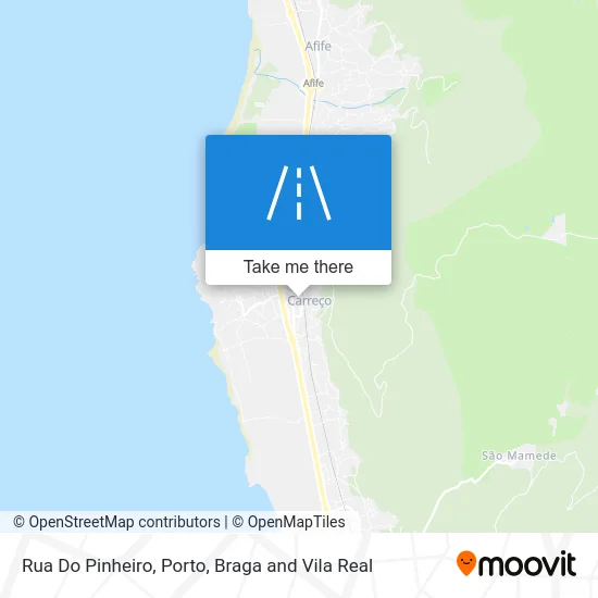 Rua Do Pinheiro mapa