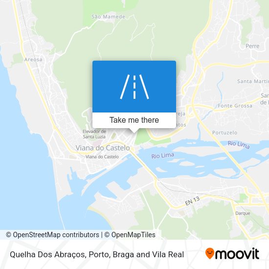 Quelha Dos Abraços map