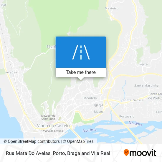 Rua Mata Do Avelas map