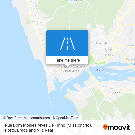 Rua Dom Moisés Alves De Pinho (Missionário) mapa
