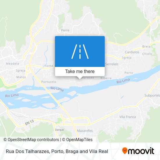 Rua Dos Talharazes mapa
