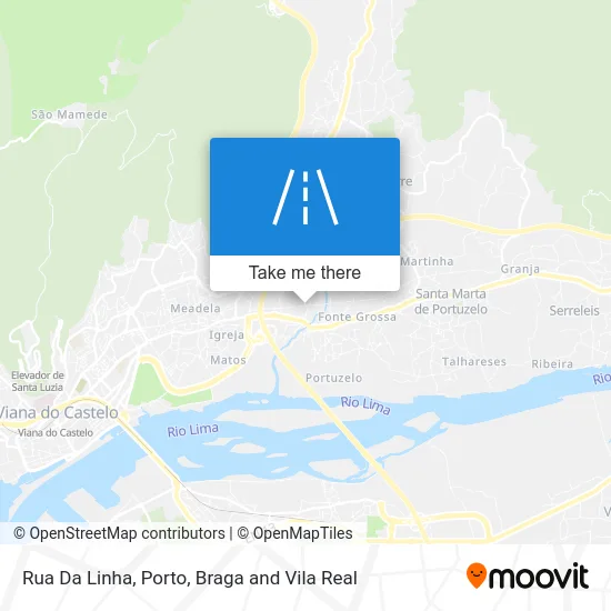 Rua Da Linha map