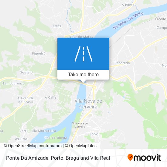 Ponte Da Amizade mapa