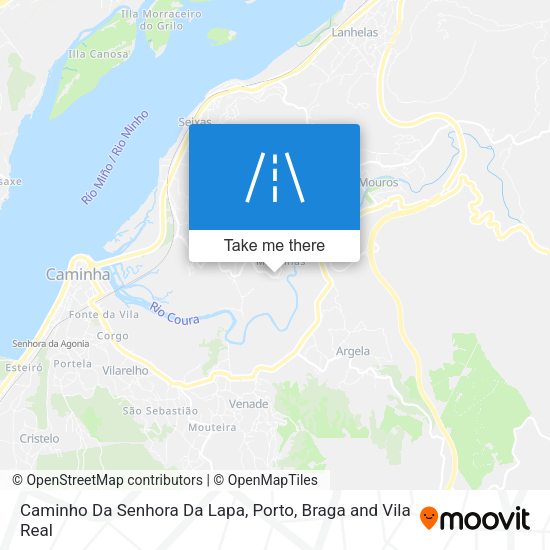 Caminho Da Senhora Da Lapa mapa