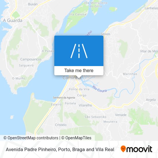 Avenida Padre Pinheiro mapa