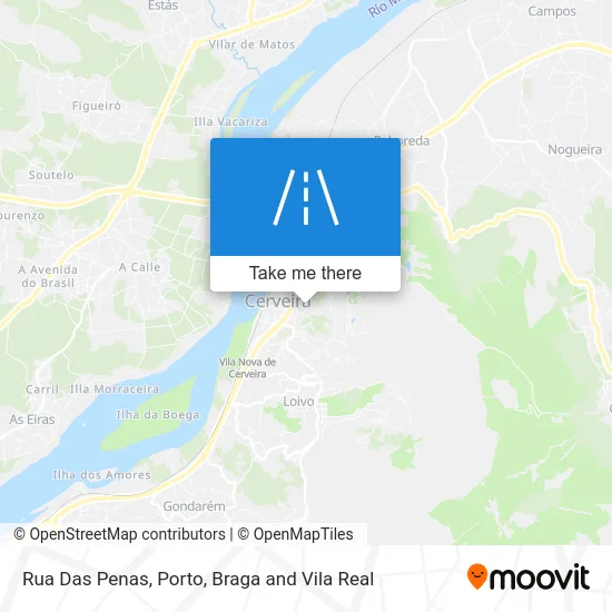 Rua Das Penas map