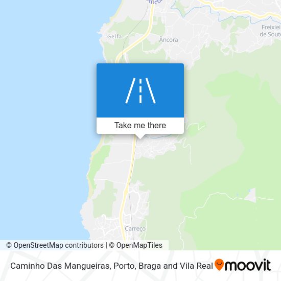 Caminho Das Mangueiras mapa