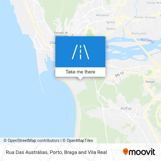 Rua Das Austrálias map