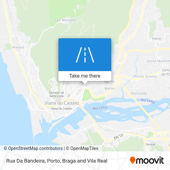 Rua Da Bandeira map