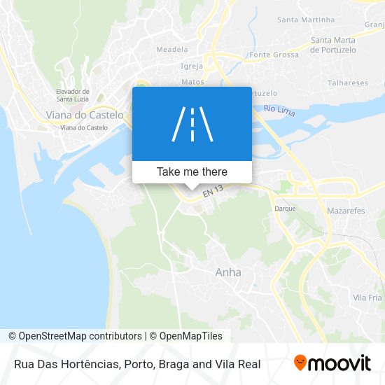 Rua Das Hortências mapa