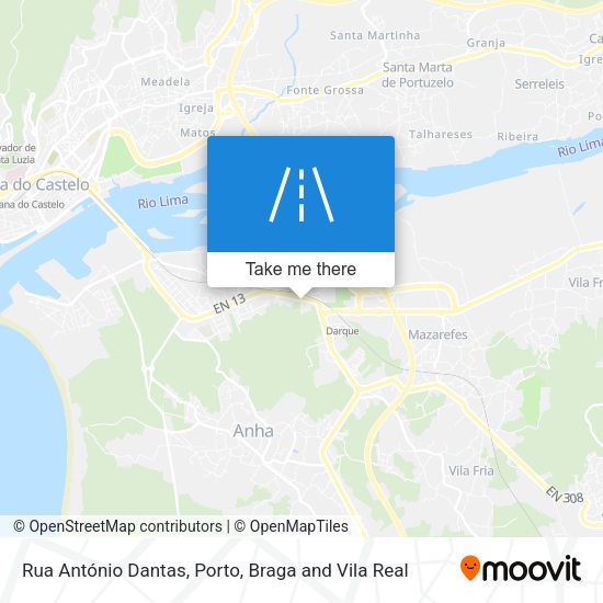 Rua António Dantas map