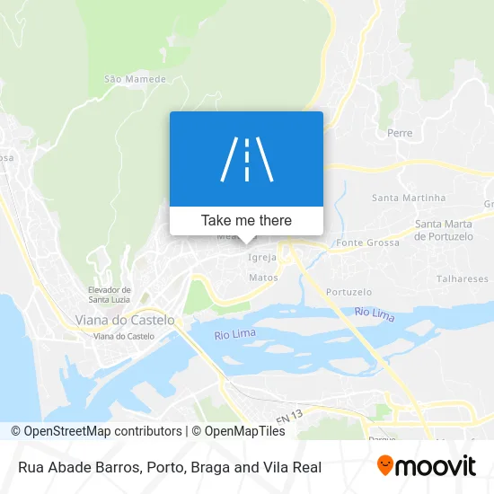 Rua Abade Barros map