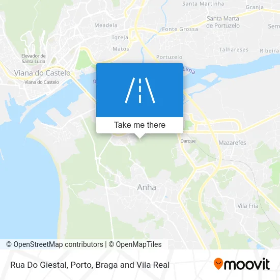 Rua Do Giestal map