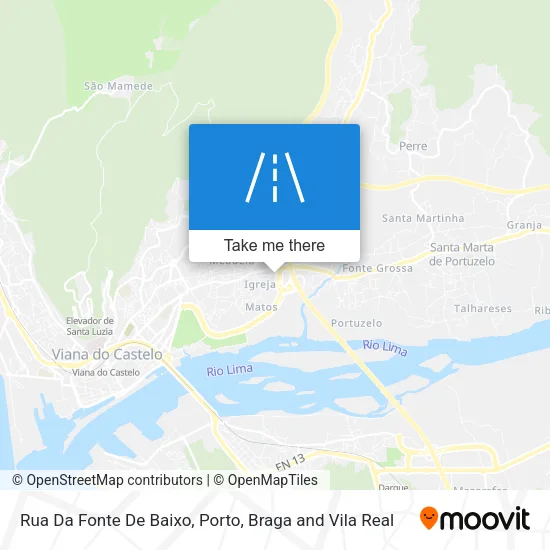Rua Da Fonte De Baixo map
