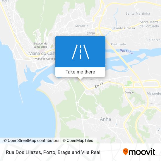 Rua Dos Lilazes mapa
