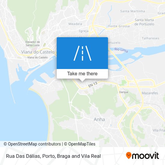 Rua Das Dálias mapa