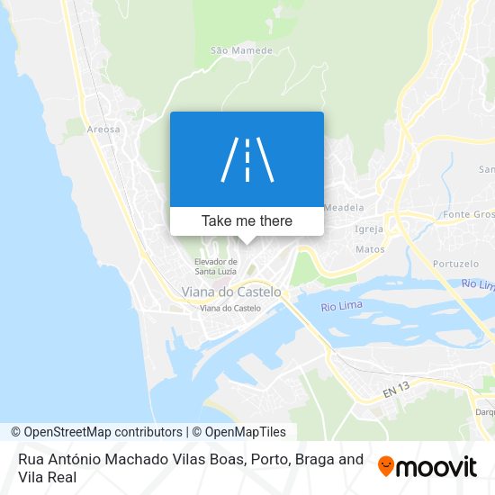 Rua António Machado Vilas Boas map