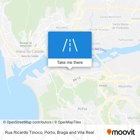 Rua Ricardo Tinoco map