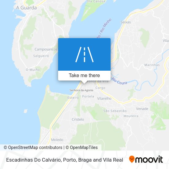 Escadinhas Do Calvário map