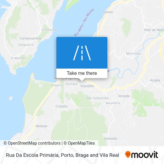 Rua Da Escola Primária mapa