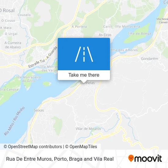 Rua De Entre Muros map