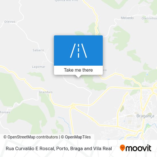 Rua Curvalão E Roscal mapa