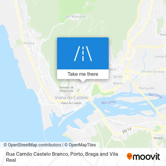 Rua Camilo Castelo Branco map