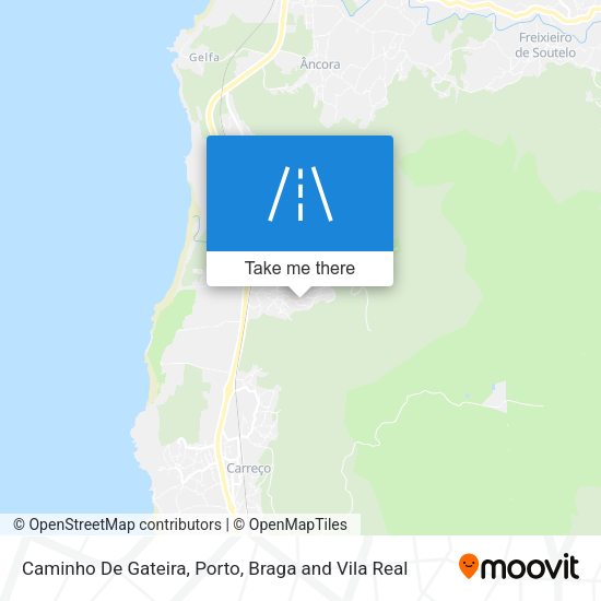 Caminho De Gateira mapa