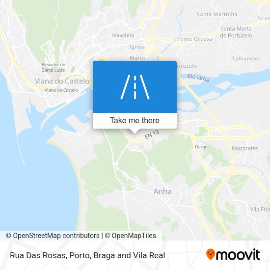 Rua Das Rosas mapa